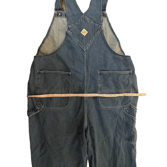 VTG Big Mac Mens Bib Overalls High Rise Adjustable Straps Size XXL Blue - Picture 9 of 12
